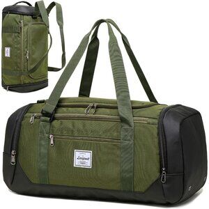 40L Travel Duffle Bag for Men & Women, Sports Gym Bag with Wet Pocket